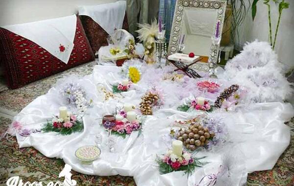 عکس از سفره عقد ساده