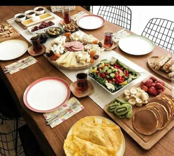 عکس سفره صبحانه شیک