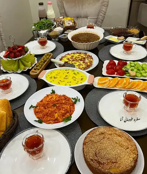 عکس سفره صبحانه شیک