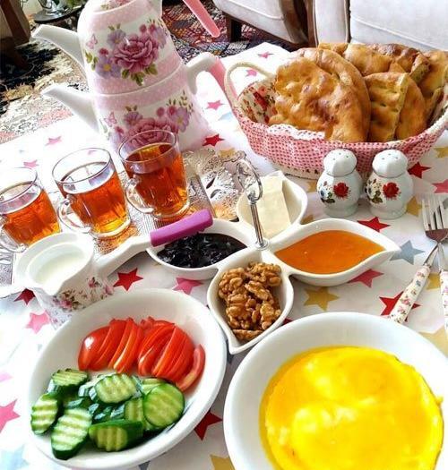 عکس سفره صبحانه شیک