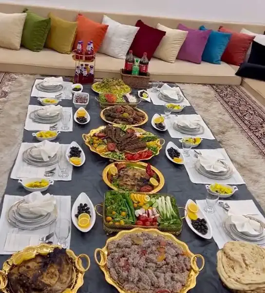 عکس سفره شام شیک