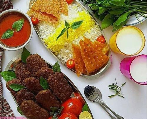 عکس سفره شام شیک
