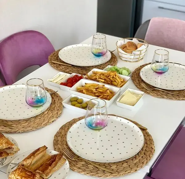 عکس سفره شام مجلسی