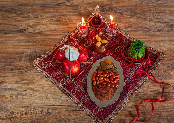 متن برای زیر عکس سفره هفت سین