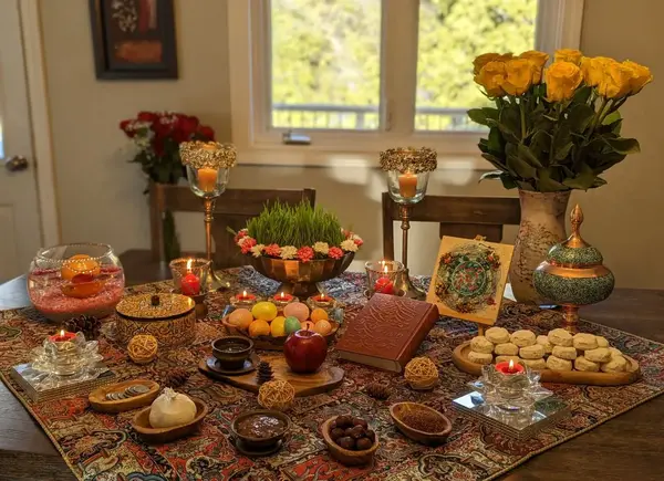 متن برای زیر عکس سفره هفت سین
