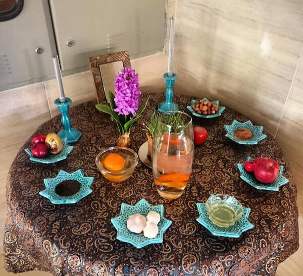 عکس رنگی سفره هفت سین