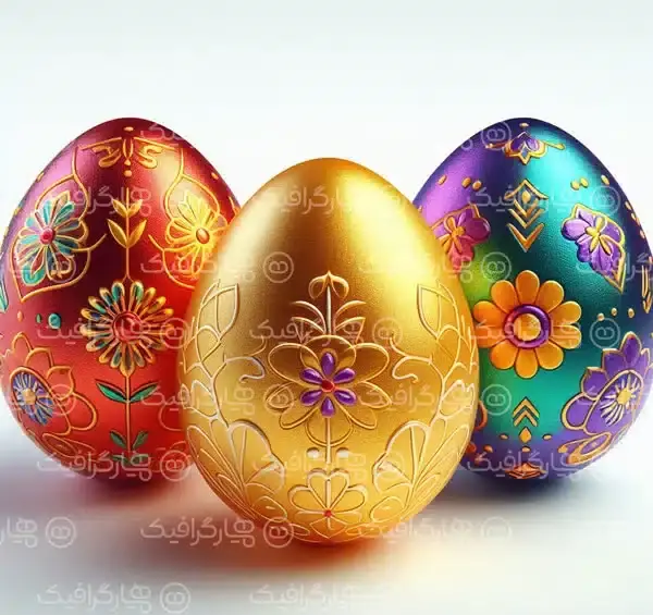 عکس تخم مرغ رنگی سفره هفت سین