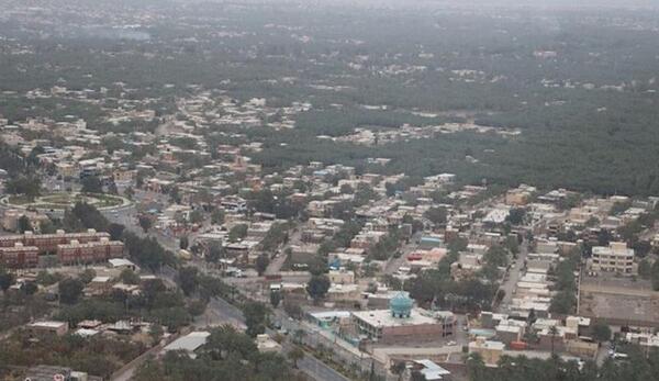 عکس شهر کرمان از بالا