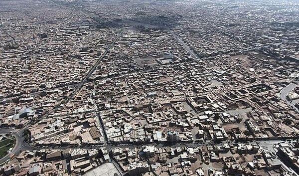 عکس شهر کرمان از بالا