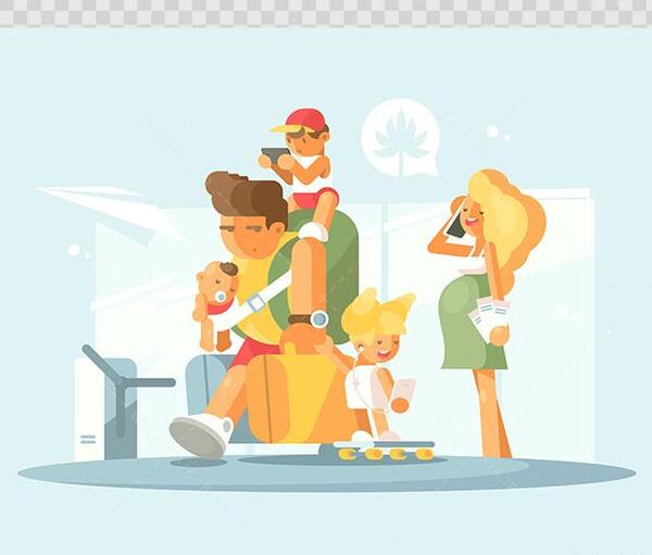 عکس سفر رفتن کارتونی