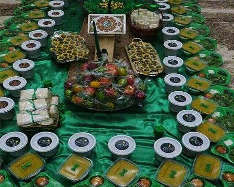 عکس سفره حضرت رقیه ساده و شیک