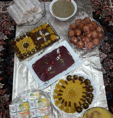 عکس سفره حضرت رقیه ساده و شیک