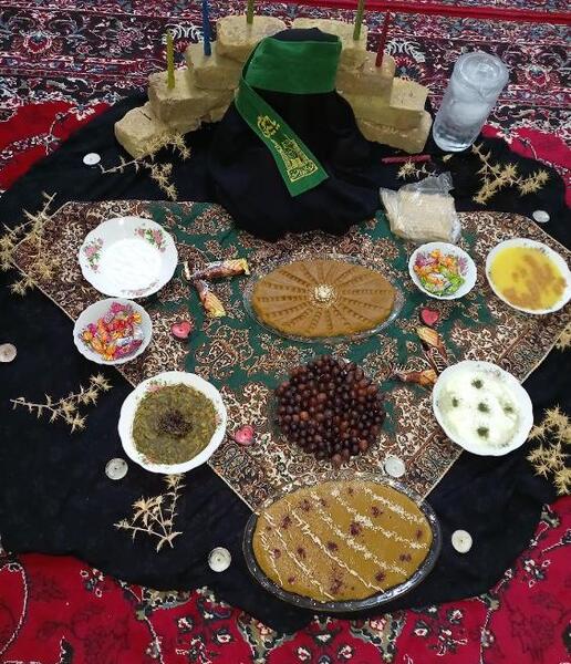 عکس سفره ی حضرت رقیه