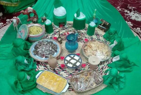عکس مراسم سفره حضرت رقیه