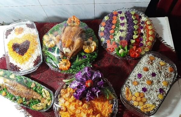 عکس سفره ارایی شام