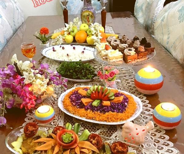 عکس سفره ارایی شام