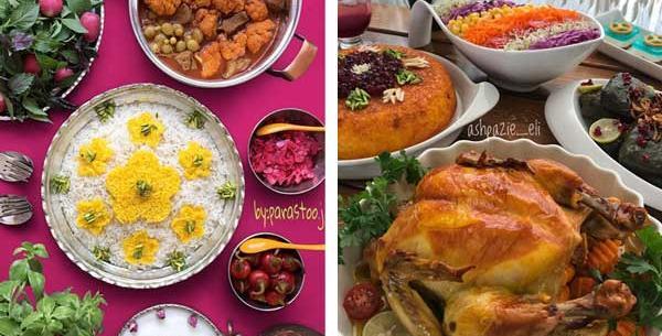 عکس سفره ارایی شام