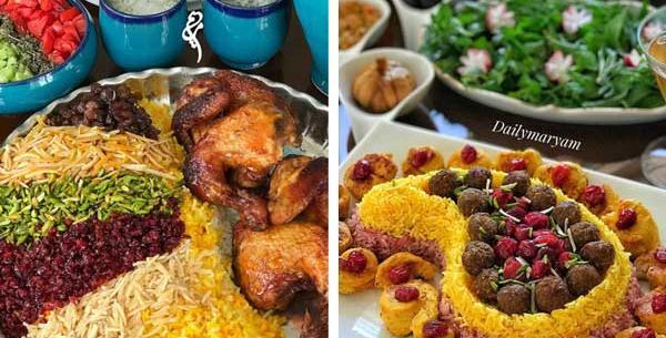 عکس سفره ارایی شام