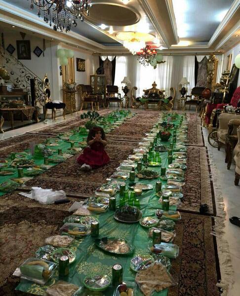 عکس سفره ابوالفضل عباس
