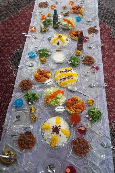 عکس سفره افطارتون نی نی سایت