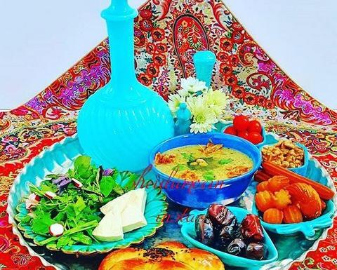 عکس سفره افطار کودکانه