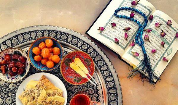 عکس سفره افطار کودکانه