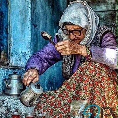 عکس نقاشی از یک روستا