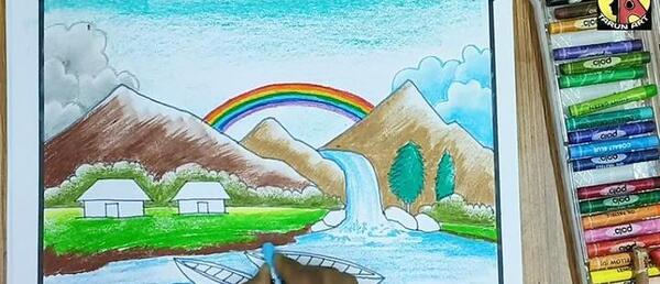 عکس نقاشی روستا آسان