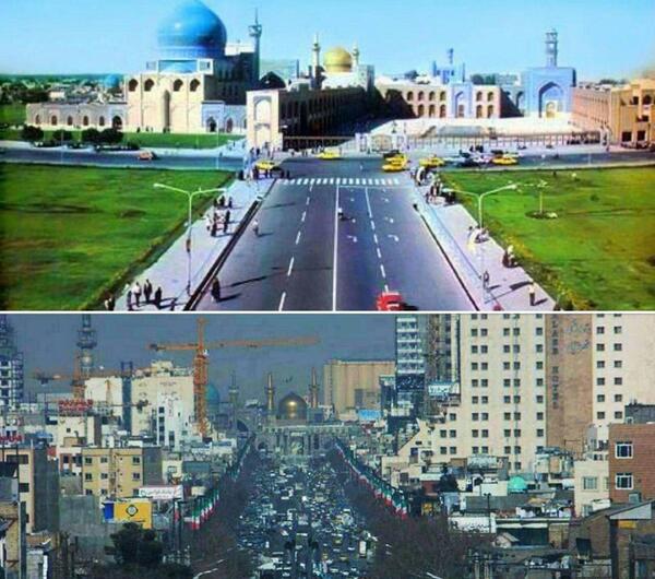 عکس شهر مشهد از بالا