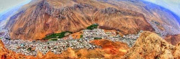عکس هوایی شهر ماکو
