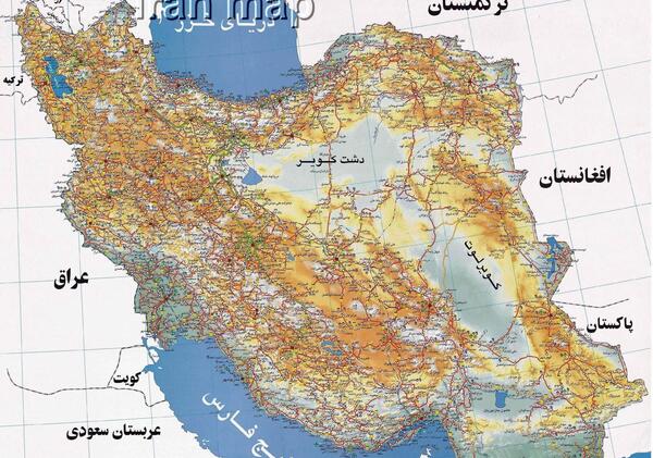 عکس شهر های ایران روی نقشه