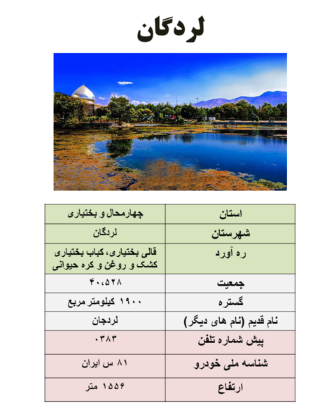 عکس لردگان روستای جوانمردی