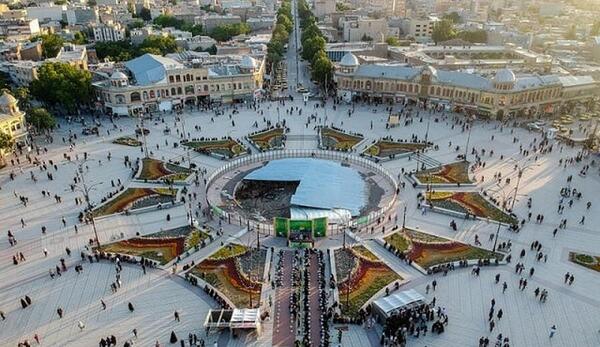 عکس شهر همدان در شب
