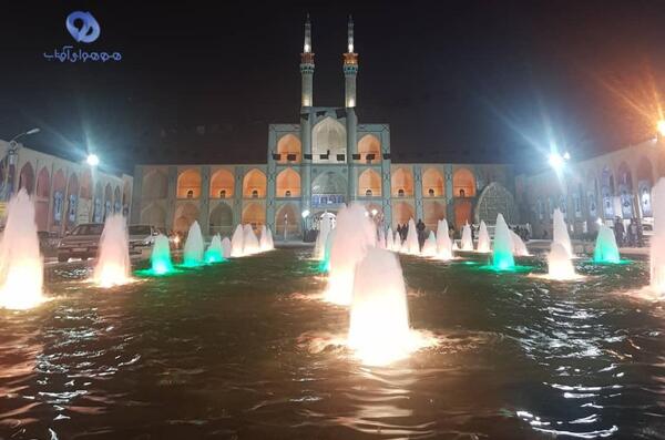 عکس شهر یزد در شب