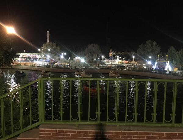 عکس شهر یزد در شب