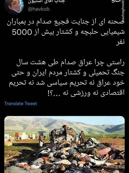 عکس های بمباران شهر حلبچه