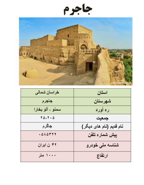 عکس از شهر جاجرم