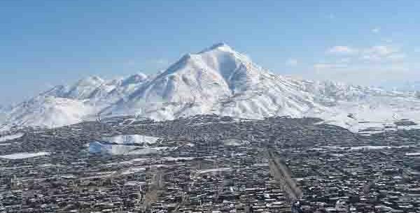 عکس هوایی از شهر بانه