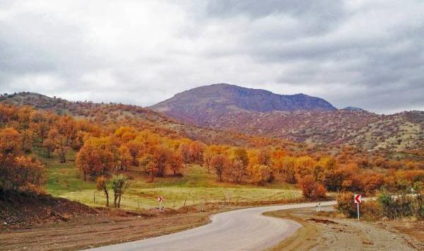 عکس هوایی از شهر بانه