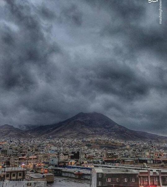 عکس هوایی از شهر بانه