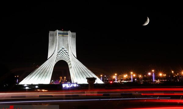 عکس شهر تهران شب