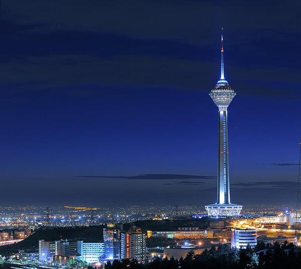 عکس شهر تهران شب