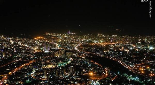 عکس شهر تهران شب