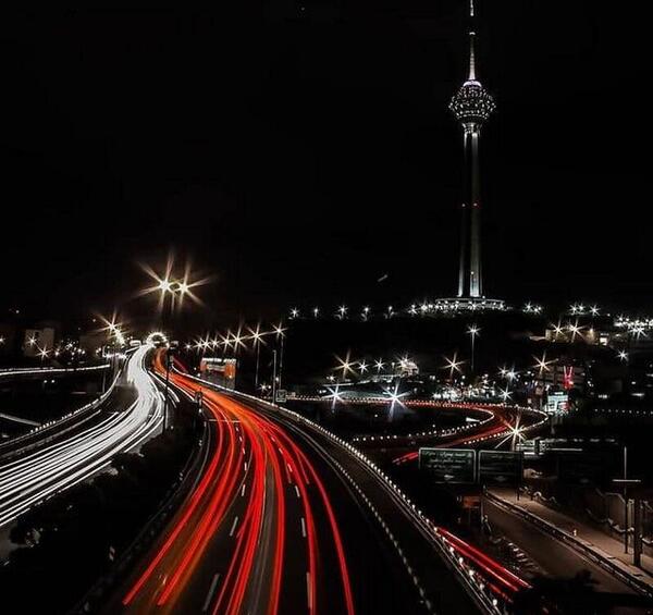 عکس شهر تهران شب