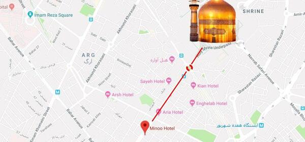عکس هتل چهار ستاره مینو مشهد