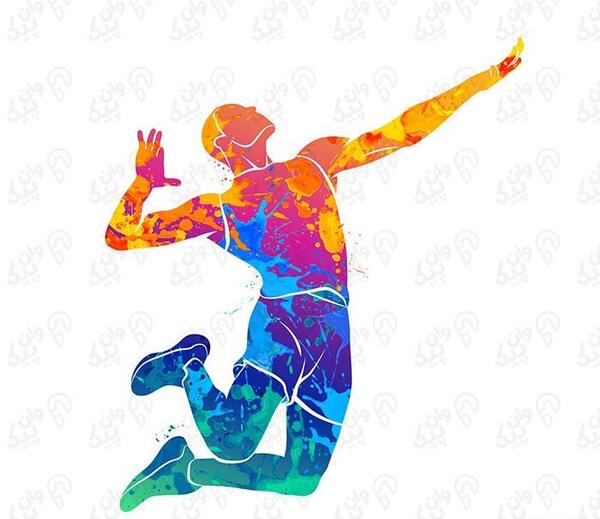 عکس نقاشی والیبالی