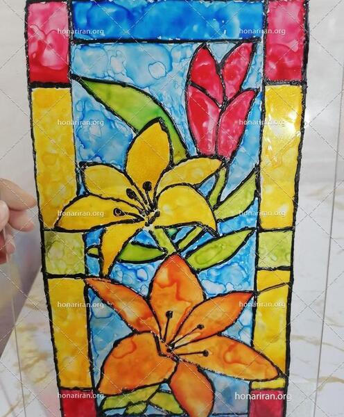 عکس نقاشی روی ویترای