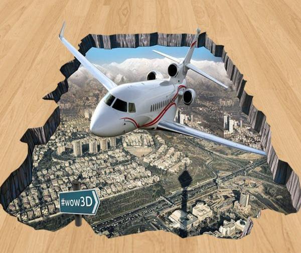عکس نقاشی هواپیما ساده