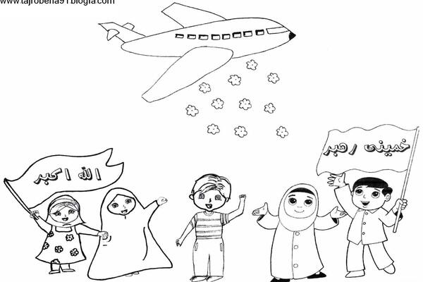 عکس نقاشی هواپیما بچه گانه