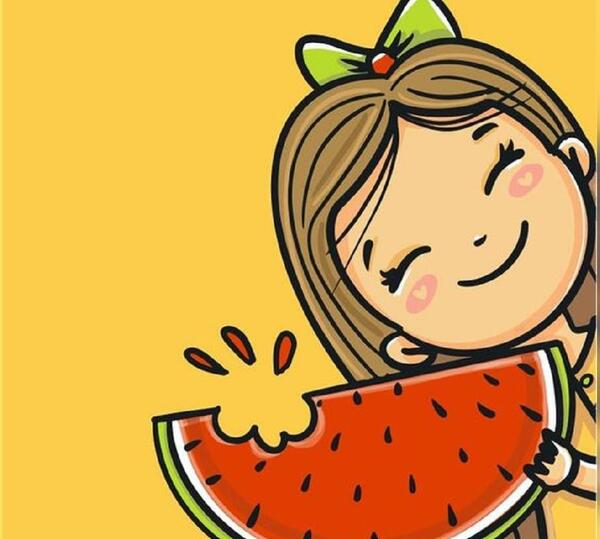 عکس نقاشی هندوانه برای شب یلدا